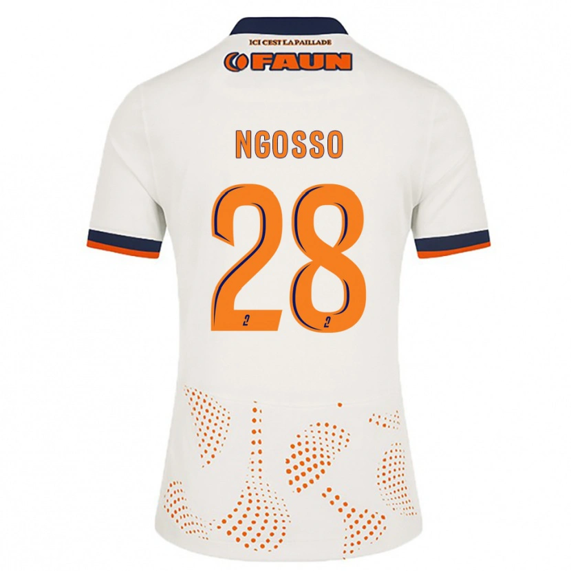 Danxen Kinder Glenn Ngosso #28 Weiß Orange Auswärtstrikot Trikot 2025/26 T-Shirt Schweiz
