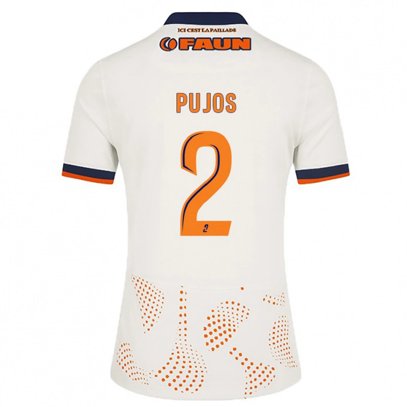 Danxen Kinder Lenny Pujos #2 Weiß Orange Auswärtstrikot Trikot 2025/26 T-Shirt Schweiz