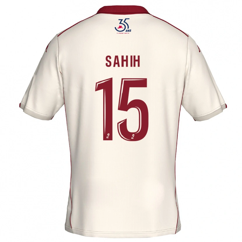 Danxen Kinder Yanis Sahih #15 Weiß Burgunder Auswärtstrikot Trikot 2025/26 T-Shirt Schweiz