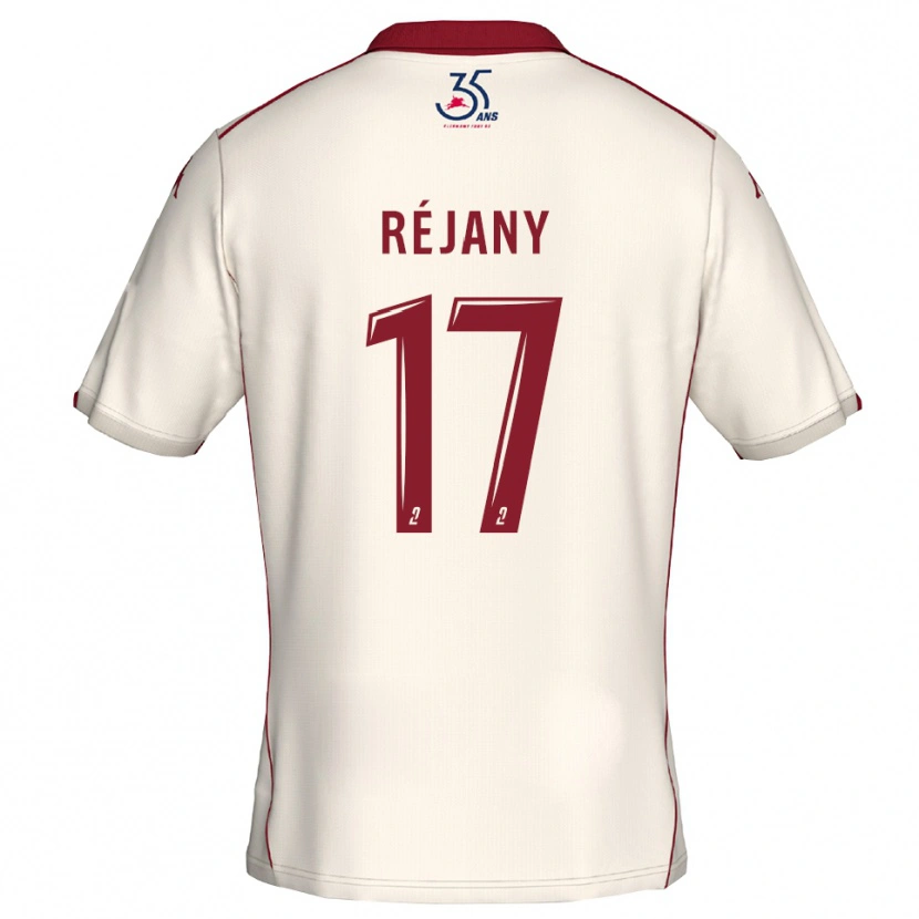 Danxen Kinder Louise Réjany #17 Weiß Burgunder Auswärtstrikot Trikot 2025/26 T-Shirt Schweiz