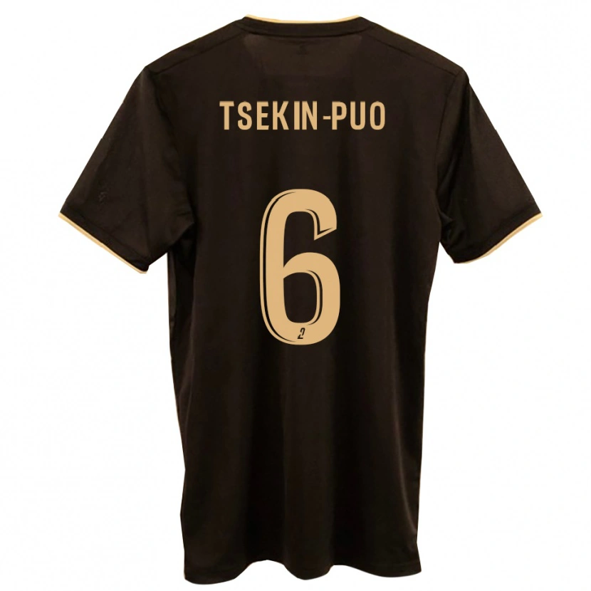 Danxen Kinder Lenny Tsekin-Puo #6 Blau Rot Auswärtstrikot Trikot 2025/26 T-Shirt Schweiz