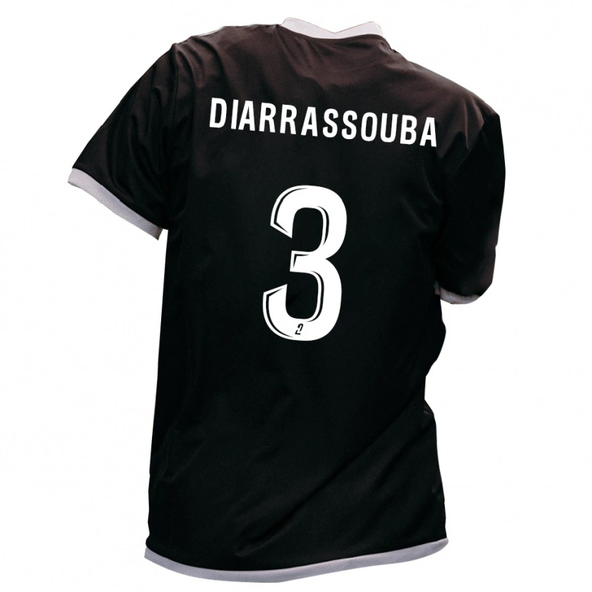 Danxen Kinder Corneille Diarrassouba #3 Schwarz Gold Auswärtstrikot Trikot 2025/26 T-Shirt Schweiz