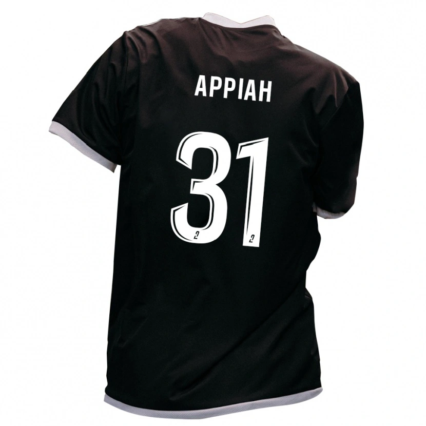 Danxen Kinder Arvin Appiah #31 Schwarz Gold Auswärtstrikot Trikot 2025/26 T-Shirt Schweiz