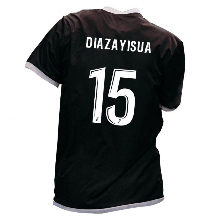 Danxen Kinder David Diazayisua Mamona #15 Schwarz Gold Auswärtstrikot Trikot 2025/26 T-Shirt Schweiz