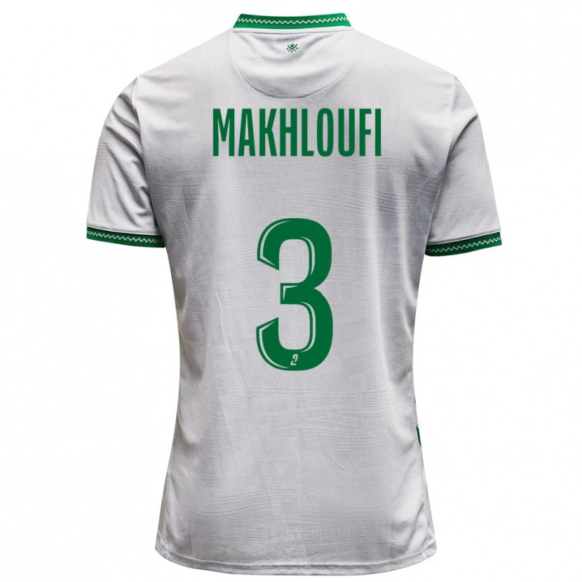Danxen Kinder Maedine Makhloufi #3 Weiß Grün Auswärtstrikot Trikot 2025/26 T-Shirt Schweiz