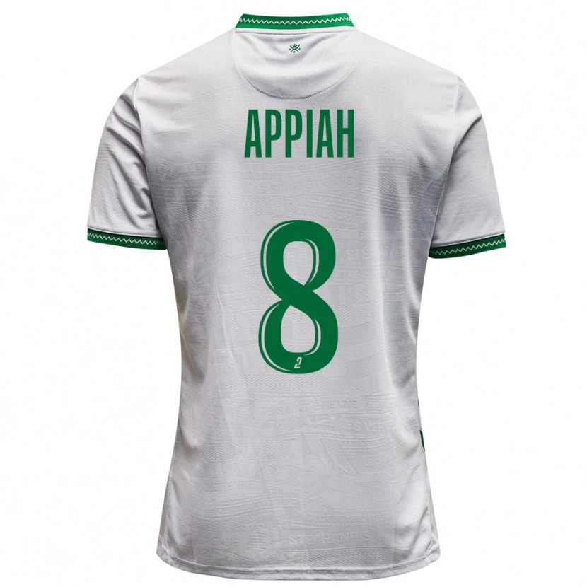 Danxen Kinder Dennis Appiah #8 Weiß Grün Auswärtstrikot Trikot 2025/26 T-Shirt Schweiz