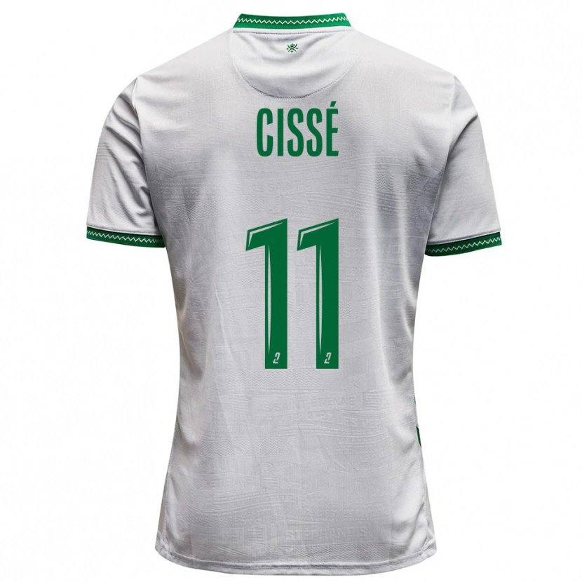 Danxen Kinder Karim Cissé #11 Weiß Grün Auswärtstrikot Trikot 2025/26 T-Shirt Schweiz