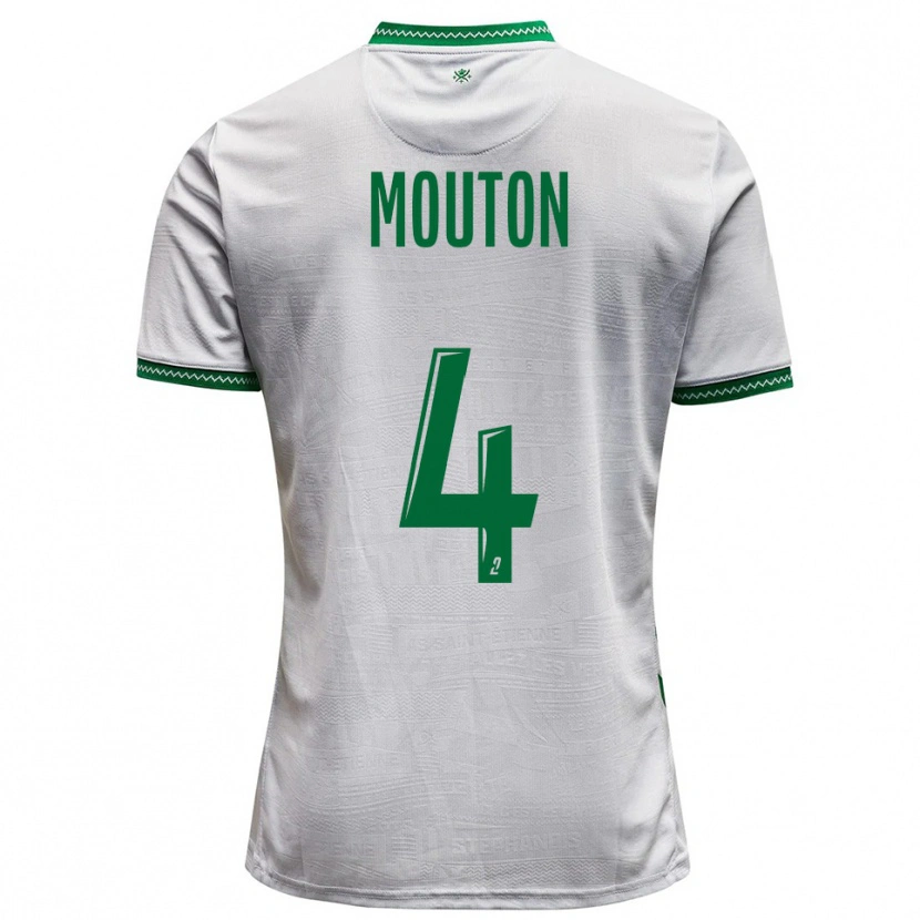 Danxen Kinder Nathan Mouton #4 Weiß Grün Auswärtstrikot Trikot 2025/26 T-Shirt Schweiz