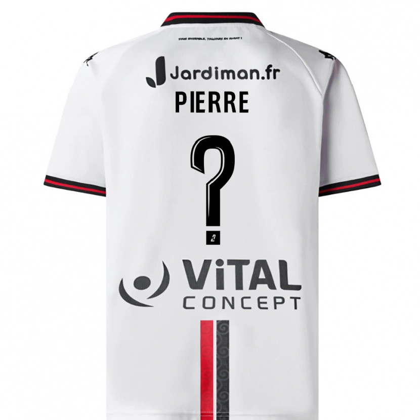 Danxen Kinder Henri-Mathieu Pierre #0 Weiß Rot Auswärtstrikot Trikot 2025/26 T-Shirt Schweiz