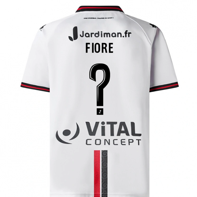 Danxen Kinder Kévin Fiore #0 Weiß Rot Auswärtstrikot Trikot 2025/26 T-Shirt Schweiz