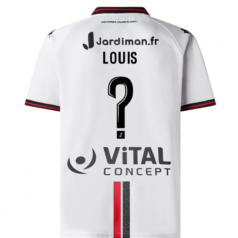 Danxen Kinder Jonathan Louis #0 Weiß Rot Auswärtstrikot Trikot 2025/26 T-Shirt Schweiz