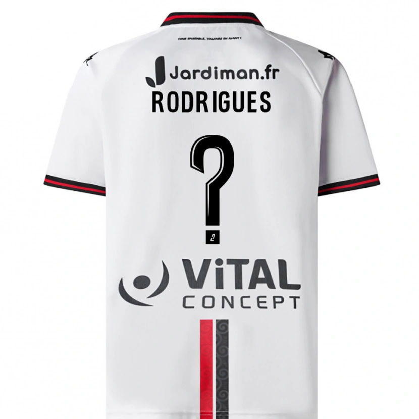 Danxen Kinder Sandro Rodrigues #0 Weiß Rot Auswärtstrikot Trikot 2025/26 T-Shirt Schweiz