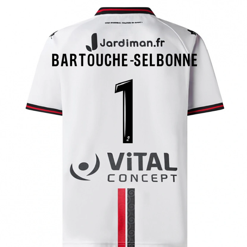 Danxen Kinder Teddy Bartouche-Selbonne #1 Weiß Rot Auswärtstrikot Trikot 2025/26 T-Shirt Schweiz