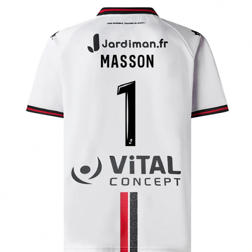 Danxen Kinder Albert Masson #1 Weiß Rot Auswärtstrikot Trikot 2025/26 T-Shirt Schweiz