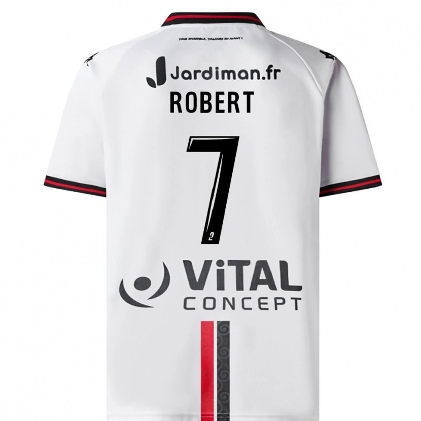 Danxen Kinder Faustine Robert #7 Weiß Rot Auswärtstrikot Trikot 2025/26 T-Shirt Schweiz