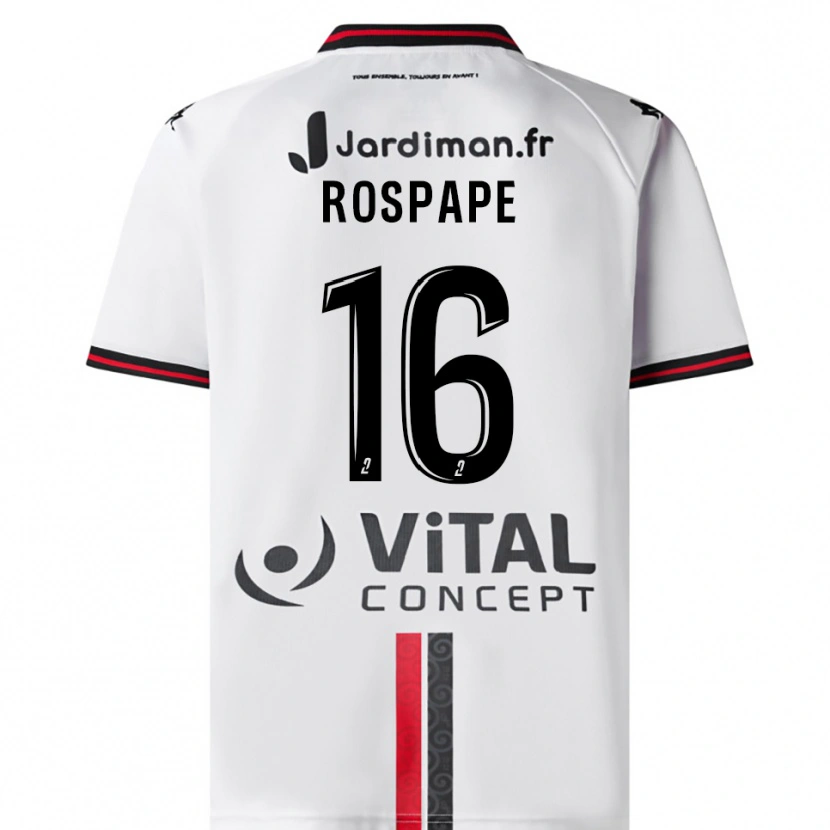 Danxen Kinder Milo Rospape #16 Weiß Rot Auswärtstrikot Trikot 2025/26 T-Shirt Schweiz