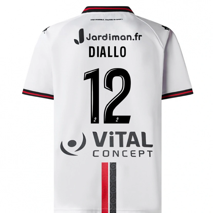 Danxen Kinder Youssouf Diallo #12 Weiß Rot Auswärtstrikot Trikot 2025/26 T-Shirt Schweiz