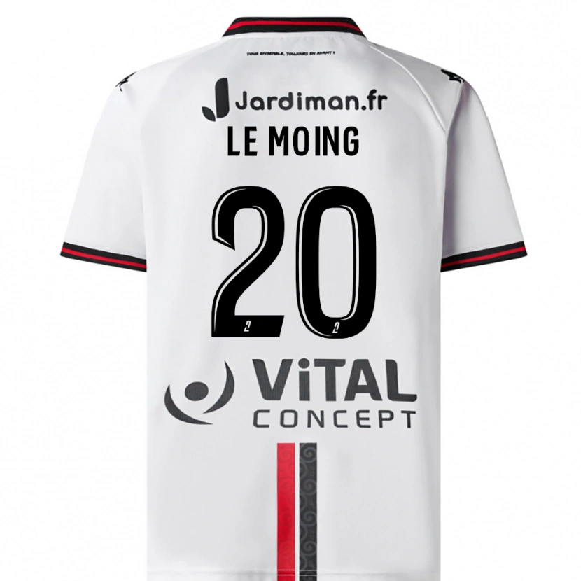 Danxen Kinder Leonie Le Moing #20 Weiß Rot Auswärtstrikot Trikot 2025/26 T-Shirt Schweiz