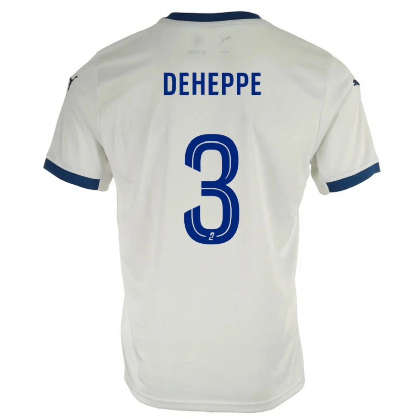 Danxen Kinder Nathan Deheppe #3 Weiß Blau Auswärtstrikot Trikot 2025/26 T-Shirt Schweiz