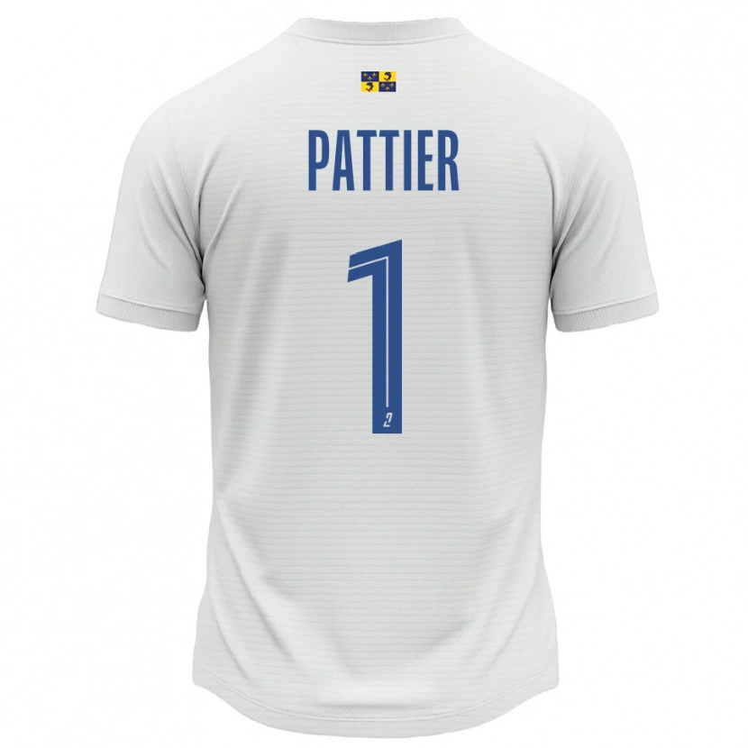 Danxen Kinder Maxime Pattier #1 Weiß Blau Auswärtstrikot Trikot 2025/26 T-Shirt Schweiz
