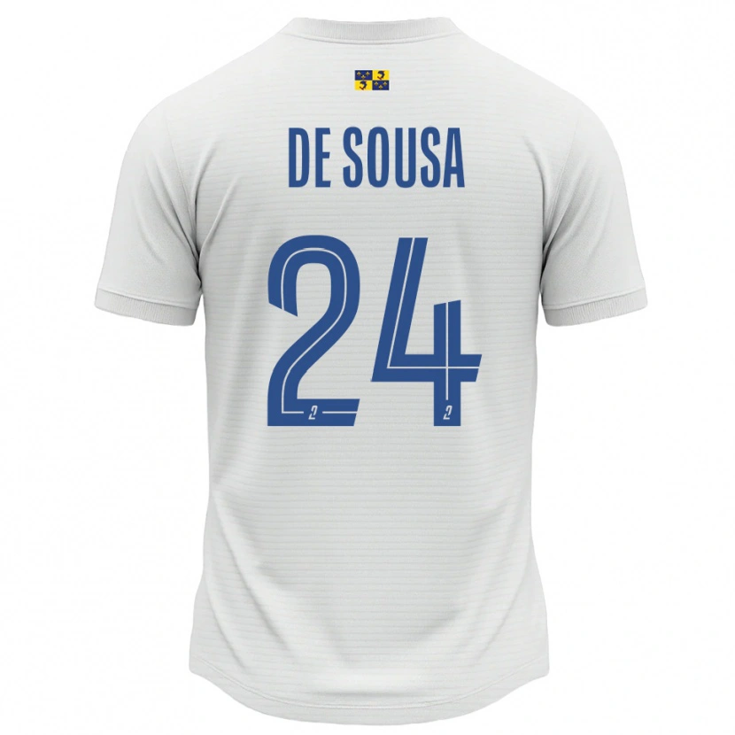 Danxen Kinder Tifanie De Sousa #24 Weiß Blau Auswärtstrikot Trikot 2025/26 T-Shirt Schweiz