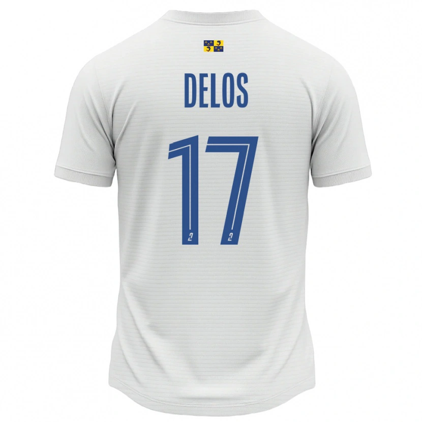 Danxen Kinder Shaquil Delos #17 Weiß Blau Auswärtstrikot Trikot 2025/26 T-Shirt Schweiz