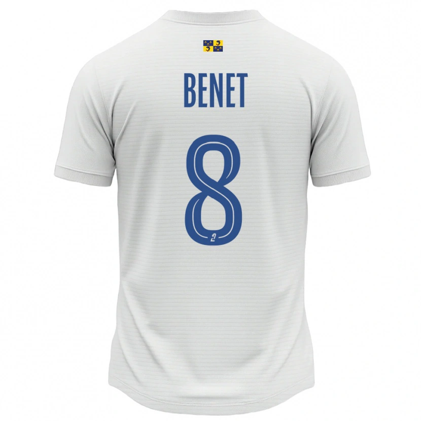 Danxen Kinder Jessy Benet #8 Weiß Blau Auswärtstrikot Trikot 2025/26 T-Shirt Schweiz