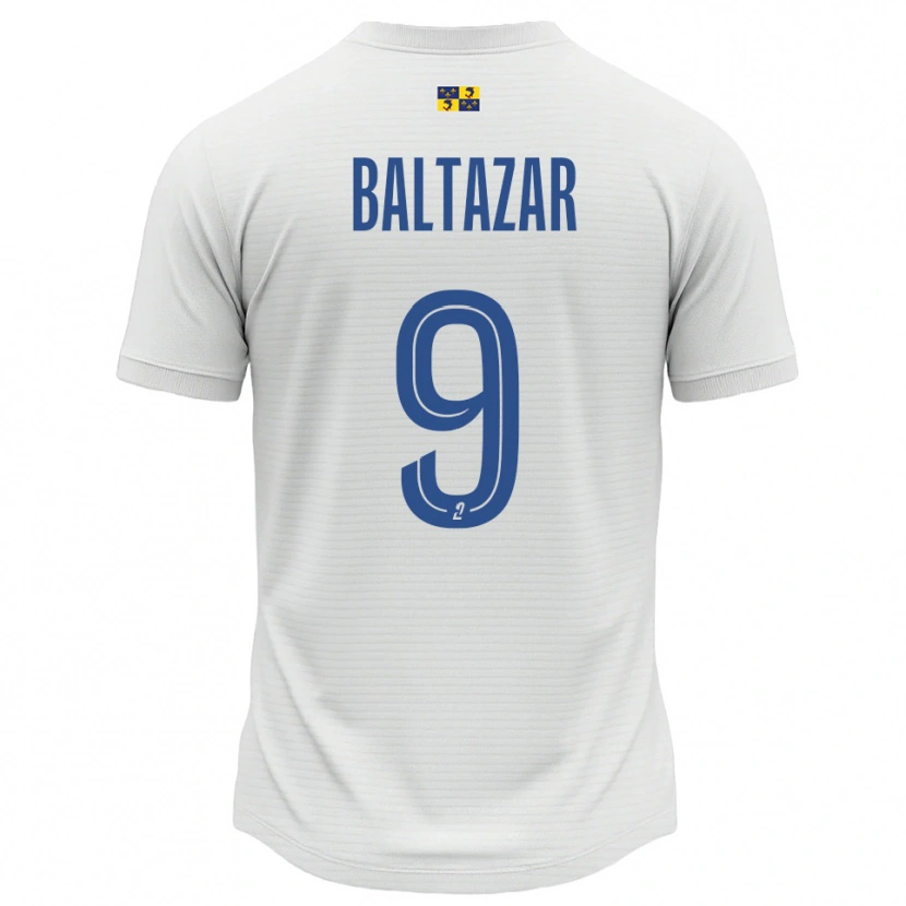 Danxen Kinder Jarod Baltazar #9 Weiß Blau Auswärtstrikot Trikot 2025/26 T-Shirt Schweiz