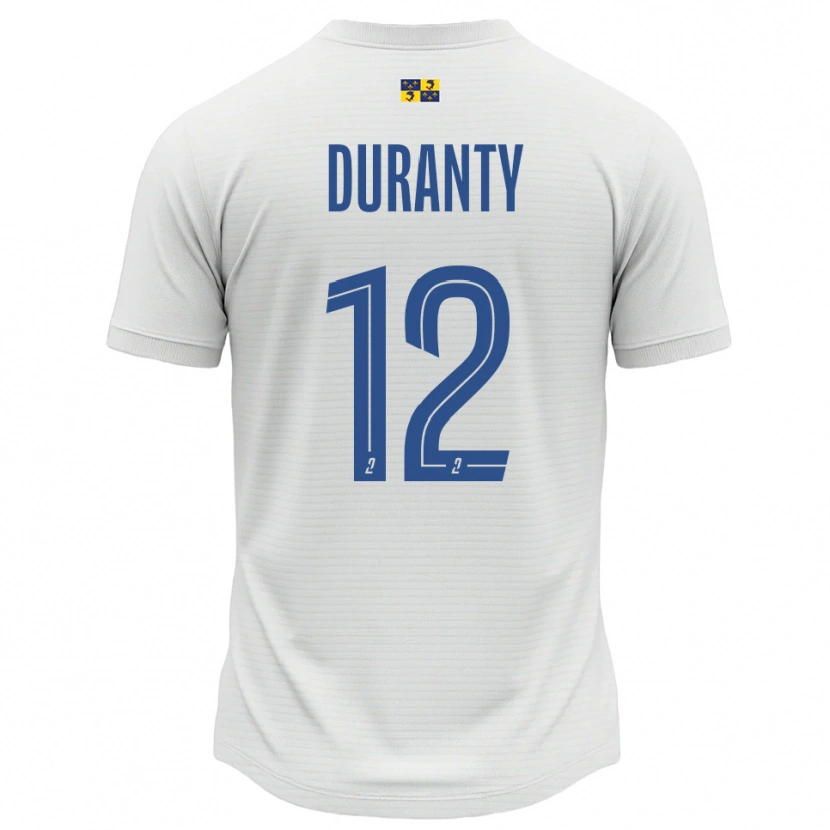 Danxen Kinder Audrey Duranty #12 Weiß Blau Auswärtstrikot Trikot 2025/26 T-Shirt Schweiz