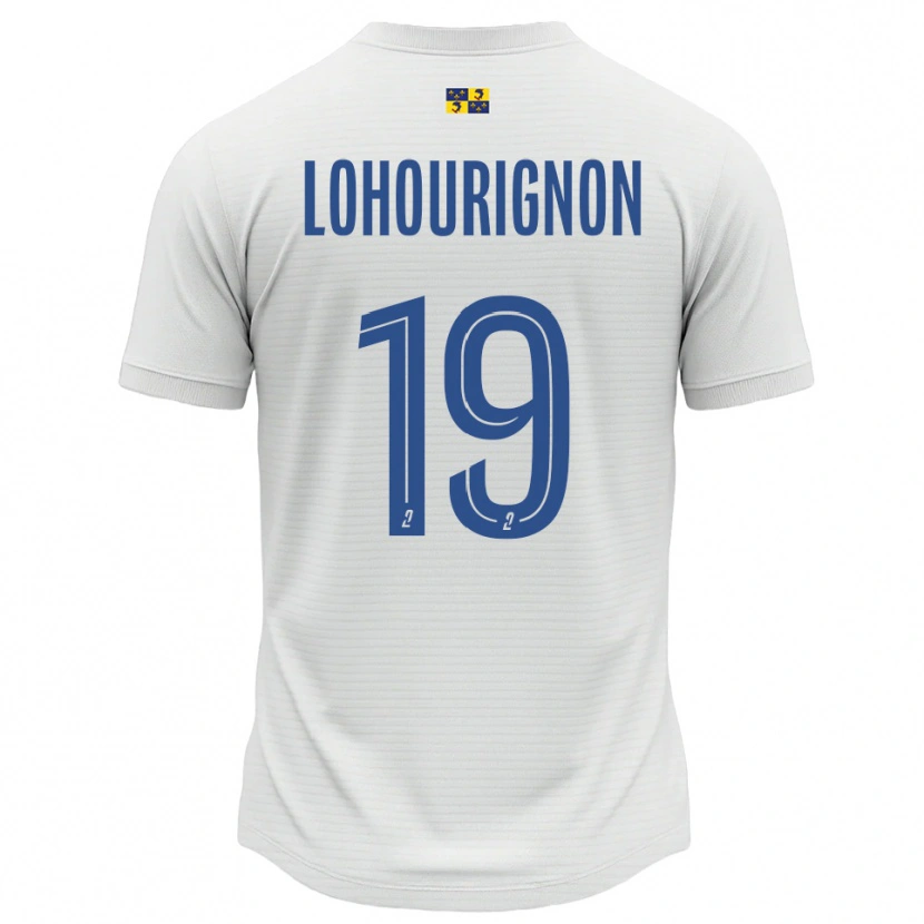 Danxen Kinder Ndeye Lohourignon #19 Weiß Blau Auswärtstrikot Trikot 2025/26 T-Shirt Schweiz