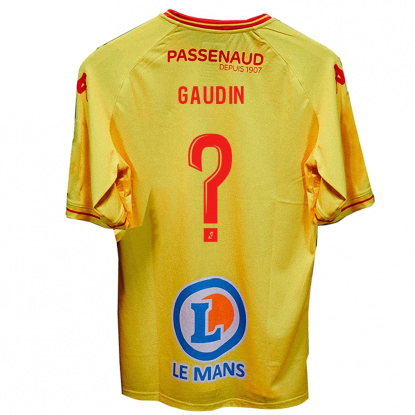 Danxen Kinder Mathis Gaudin #0 Gelb Auswärtstrikot Trikot 2025/26 T-Shirt Schweiz