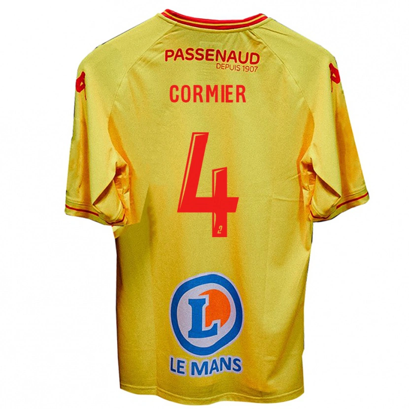Danxen Kinder Leny Cormier #4 Gelb Auswärtstrikot Trikot 2025/26 T-Shirt Schweiz