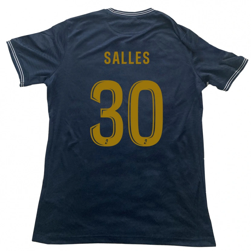 Danxen Kinder Esteban Salles #30 Marine Gold Auswärtstrikot Trikot 2025/26 T-Shirt Schweiz