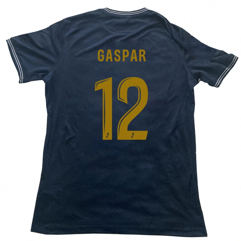Danxen Kinder Jordy Gaspar #12 Marine Gold Auswärtstrikot Trikot 2025/26 T-Shirt Schweiz