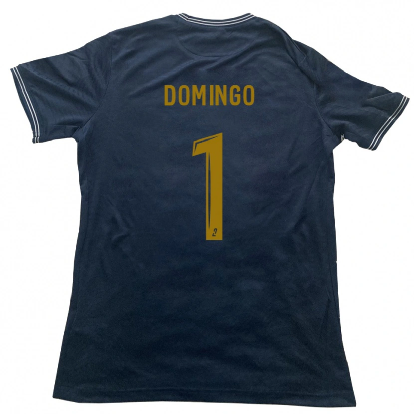 Danxen Kinder Ismaël Domingo #1 Marine Gold Auswärtstrikot Trikot 2025/26 T-Shirt Schweiz