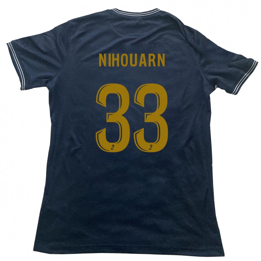 Danxen Kinder Titouan Nihouarn #33 Marine Gold Auswärtstrikot Trikot 2025/26 T-Shirt Schweiz