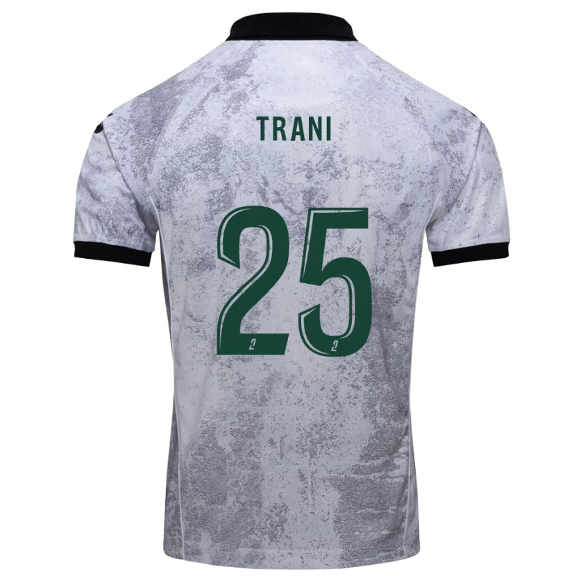 Danxen Kinder Guillaume Trani #25 Weiß Schwarz Auswärtstrikot Trikot 2025/26 T-Shirt Schweiz
