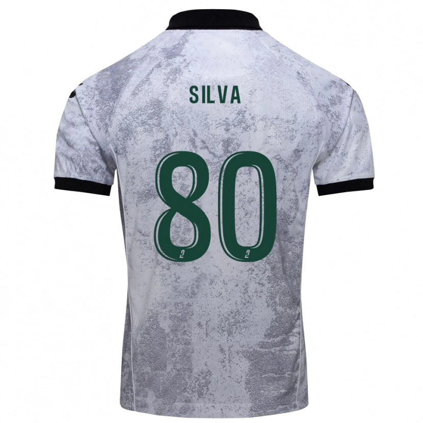 Danxen Kinder Brian Silva #80 Weiß Schwarz Auswärtstrikot Trikot 2025/26 T-Shirt Schweiz