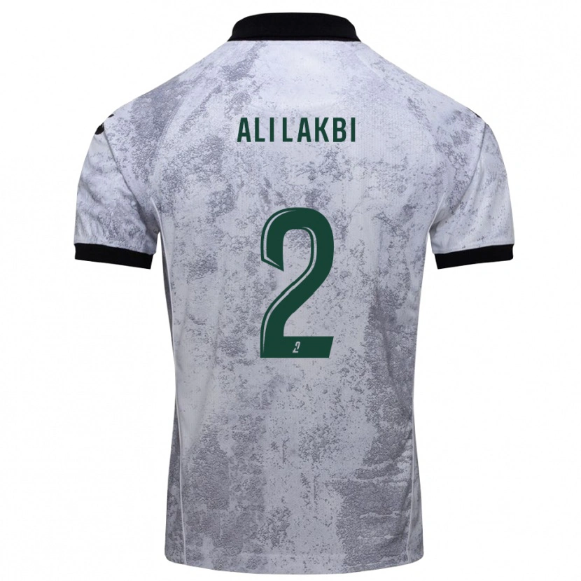 Danxen Kinder Mohamed Ali Lakbi #2 Weiß Schwarz Auswärtstrikot Trikot 2025/26 T-Shirt Schweiz