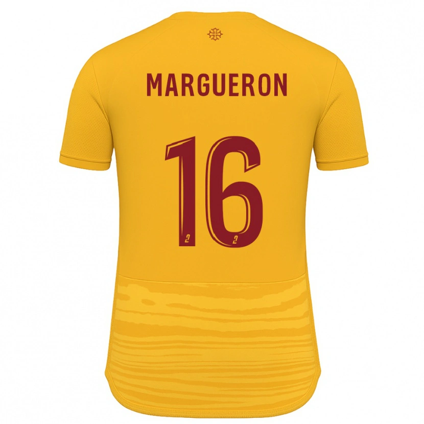 Danxen Kinder Lucas Margueron #16 Orange Burgunder Auswärtstrikot Trikot 2025/26 T-Shirt Schweiz