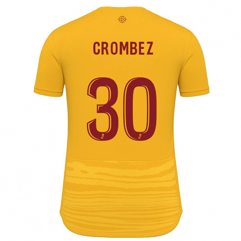 Danxen Kinder Enzo Crombez #30 Orange Burgunder Auswärtstrikot Trikot 2025/26 T-Shirt Schweiz