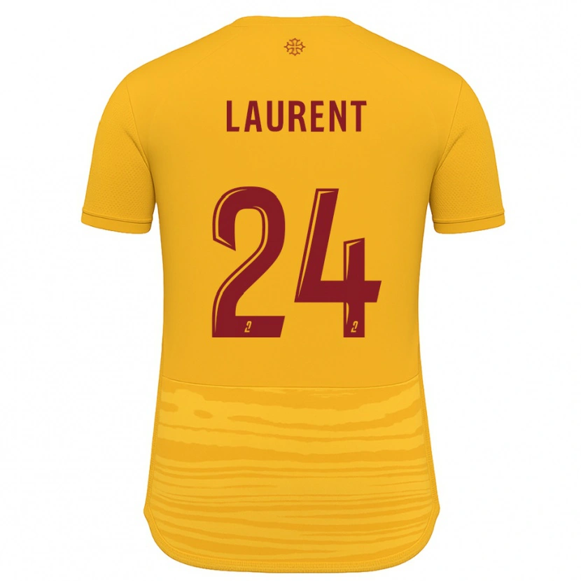 Danxen Kinder Loni Laurent #24 Orange Burgunder Auswärtstrikot Trikot 2025/26 T-Shirt Schweiz