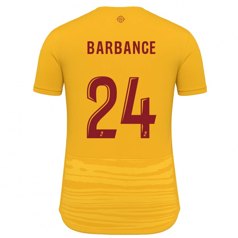 Danxen Kinder Solène Barbance #24 Orange Burgunder Auswärtstrikot Trikot 2025/26 T-Shirt Schweiz