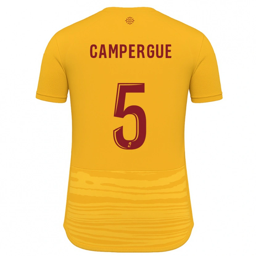 Danxen Kinder Raphaël Campergue #5 Orange Burgunder Auswärtstrikot Trikot 2025/26 T-Shirt Schweiz