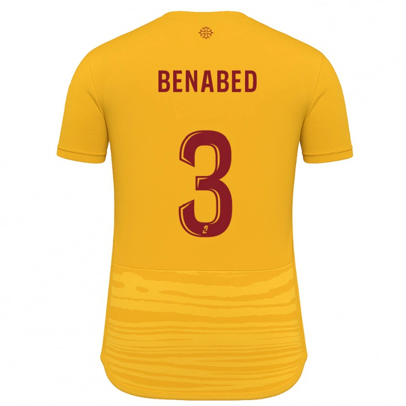 Danxen Kinder Faouzi Benabed #3 Orange Burgunder Auswärtstrikot Trikot 2025/26 T-Shirt Schweiz