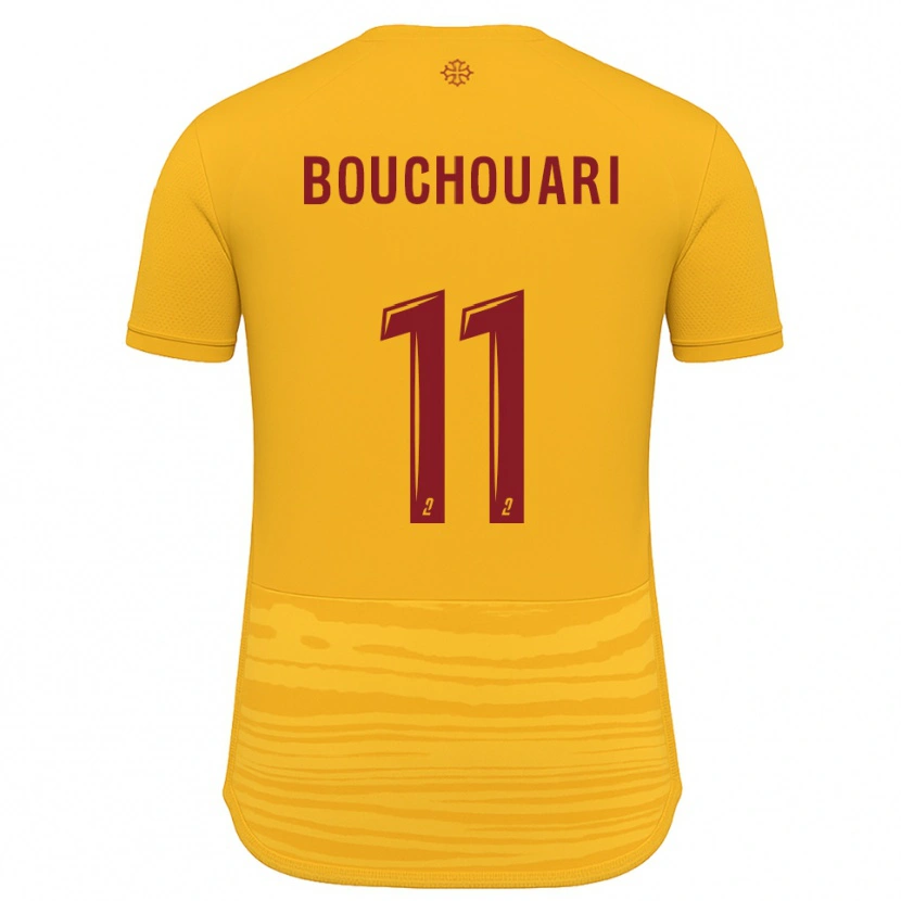 Danxen Kinder Mohamed Bouchouari #11 Orange Burgunder Auswärtstrikot Trikot 2025/26 T-Shirt Schweiz