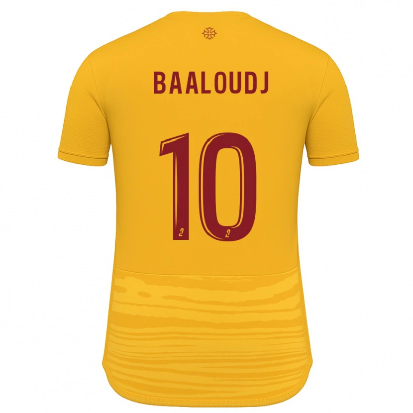 Danxen Kinder Mehdi Baaloudj #10 Orange Burgunder Auswärtstrikot Trikot 2025/26 T-Shirt Schweiz