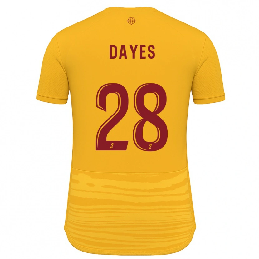 Danxen Kinder Mikayla Dayes #28 Orange Burgunder Auswärtstrikot Trikot 2025/26 T-Shirt Schweiz