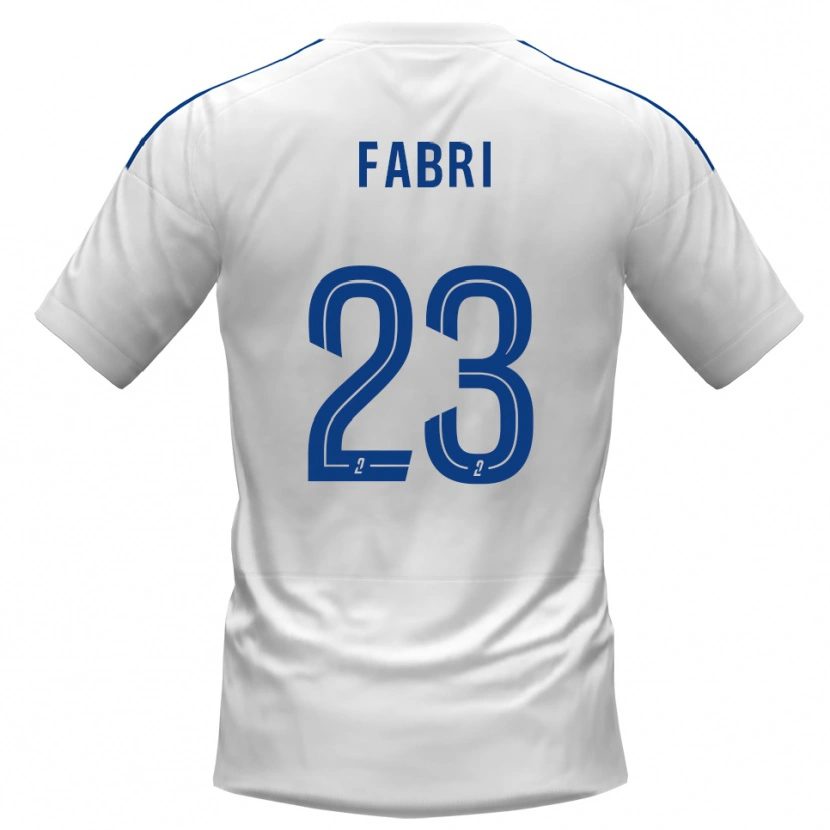 Danxen Kinder Julien Fabri #23 Weiß Blau Auswärtstrikot Trikot 2025/26 T-Shirt Schweiz