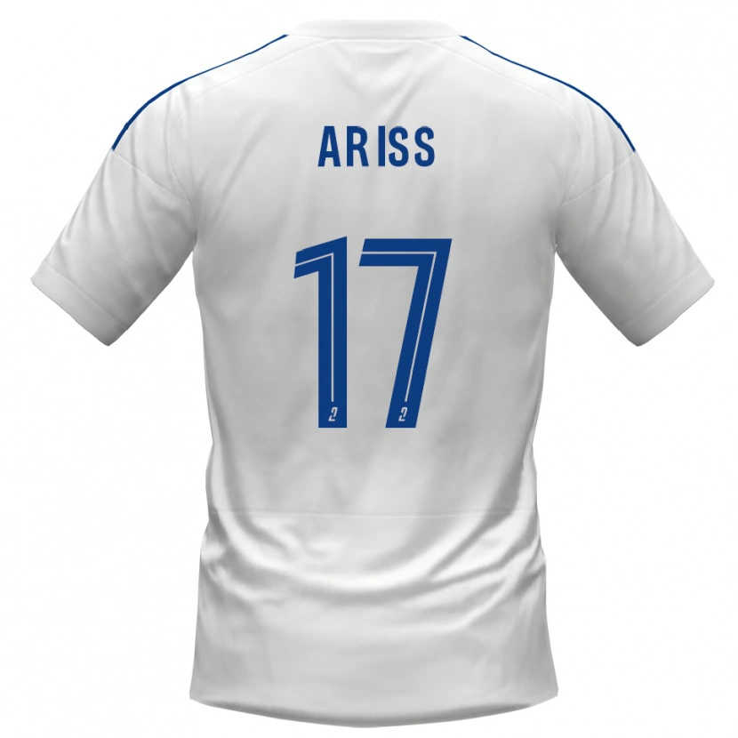 Danxen Kinder Zakaria Ariss #17 Weiß Blau Auswärtstrikot Trikot 2025/26 T-Shirt Schweiz